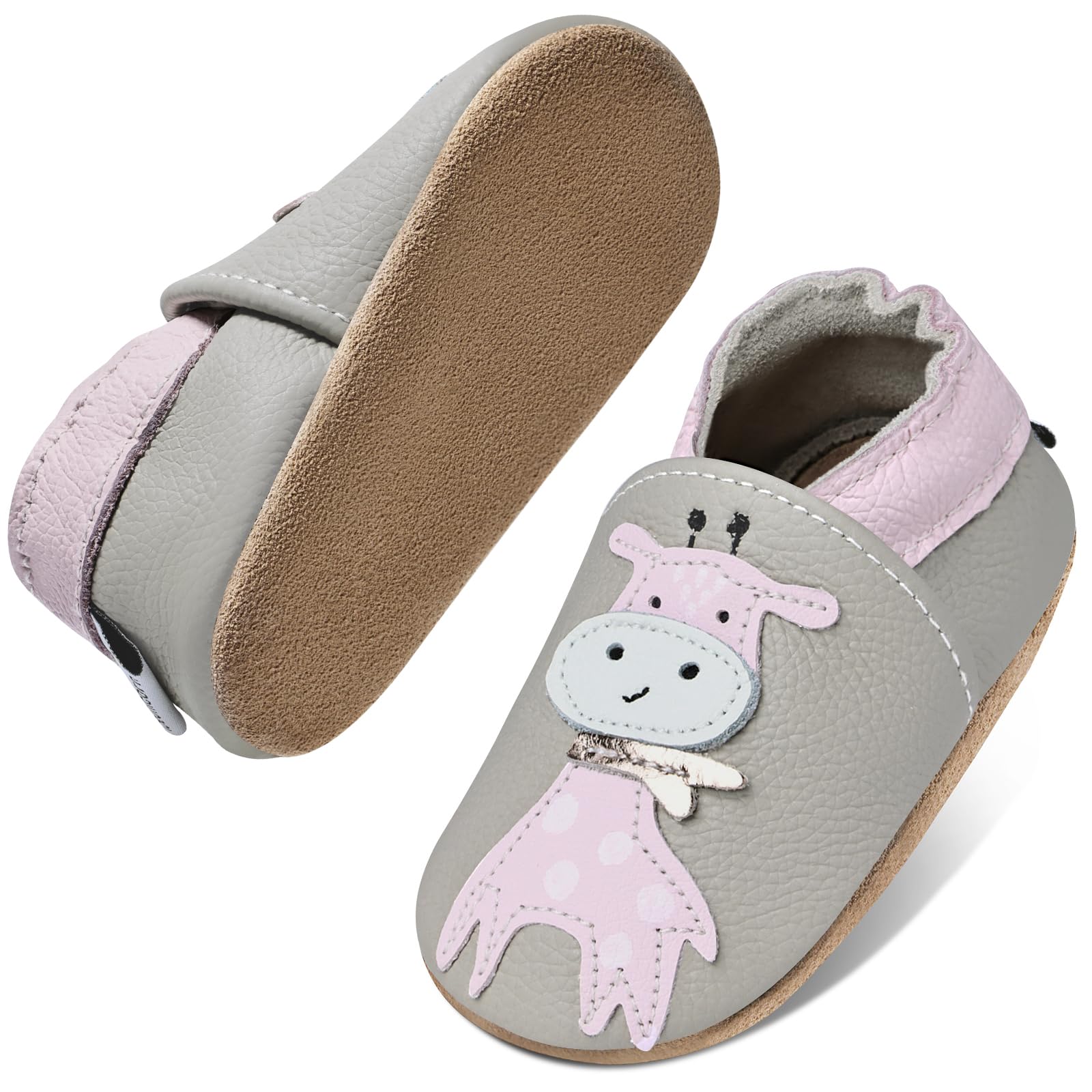 IceUnicorn Krabbelschuhe Baby Jungen Mädchen Lauflernschuhe Baby Weicher Leder Babyhausschuhe Kleinkind Babyschuhe