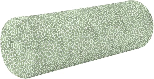 Drops Elegant Green Bolster Pillow Yoga Bedding Essentials Round Neck Roll Pillow 17 Round Pillow Insert Cylinder Cover Sleep Posture