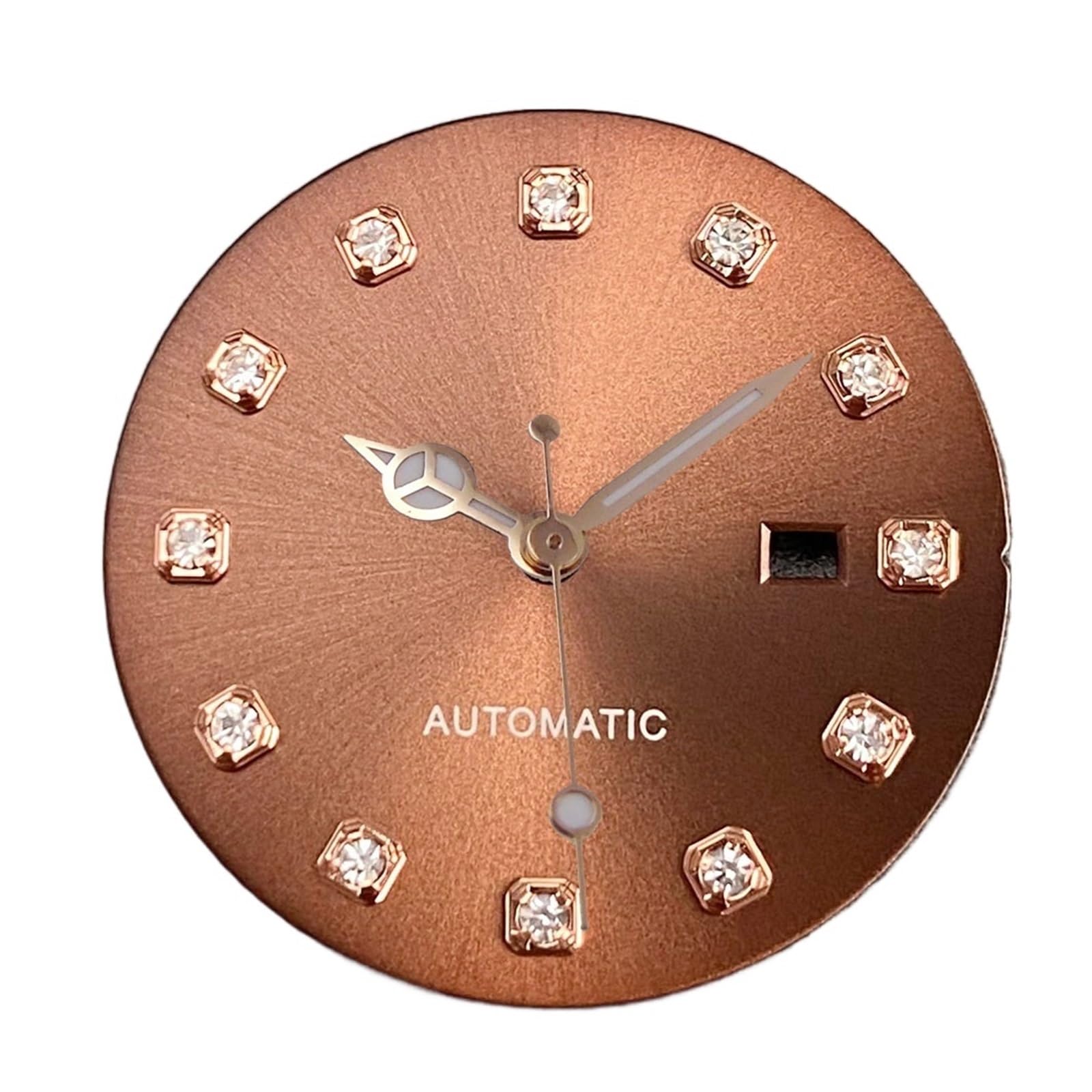 24,5 mm tarcza zegarka twarz damskie akcesoria mechaniczne pasują do 31 mm NH05 NH06 etui świecące