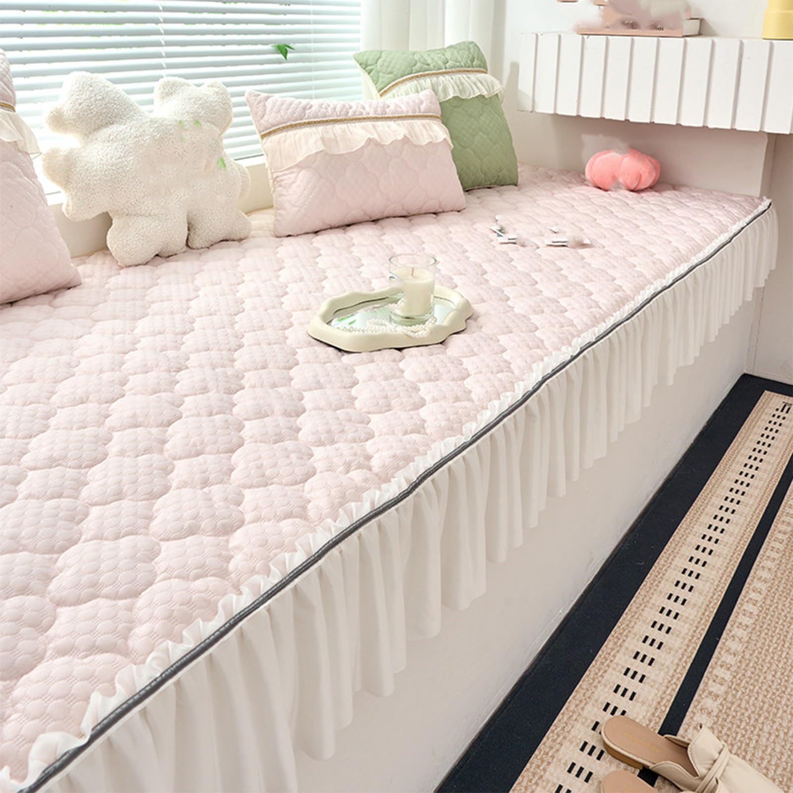 Tapis de baie vitrée lavable pour créer un coin lecture cosy dans votre chambre