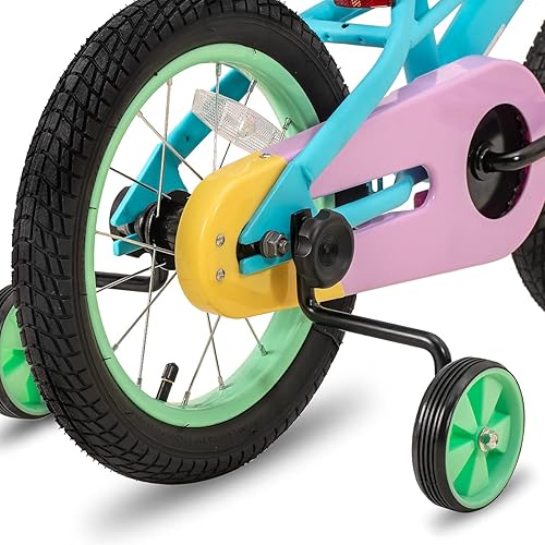 Miniatura 8 de JOYSTAR 12" 14" 16 Kids Bike for 2-7 Years Girls 33-53 Inch Tall, Girls Toddler Bicycle with Basket, Training Wheels & Coaster Brake, Rainbow Bike,