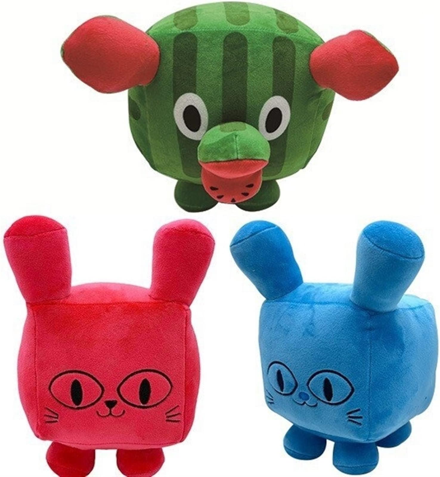 RAJOET 3pcs New Titanic Balloon Cat Collection Plush Figures, Cute Cat Plush, Cartoon Stuffed Cat pet Simulator x Toys, Suitable for Children Birthday Gifts and Fans to Collect *11*