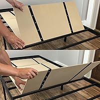 Vista 3 de Tabla plegable para cama, base tapizada, tamaño twin, color café – por DMI