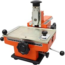 HQHAOTWU Semi-Automatic Sheet Embosser Metal Nameplate Marking Machine 4mm Metal Stamping Printer for Printing Uppercase Letters Digits&Simple Symbols