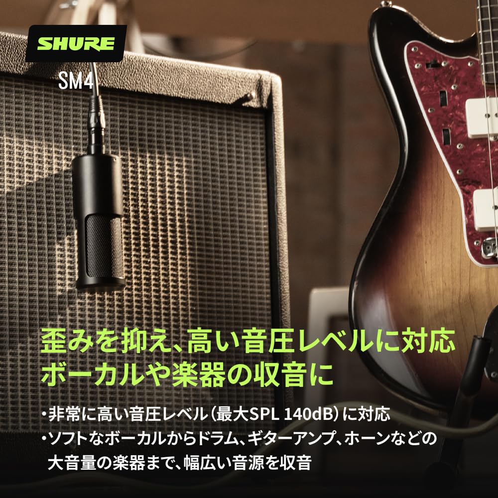 Amazon.co.jp: SHURE シュア SM4 ホームレコーディング用マイクロホン 