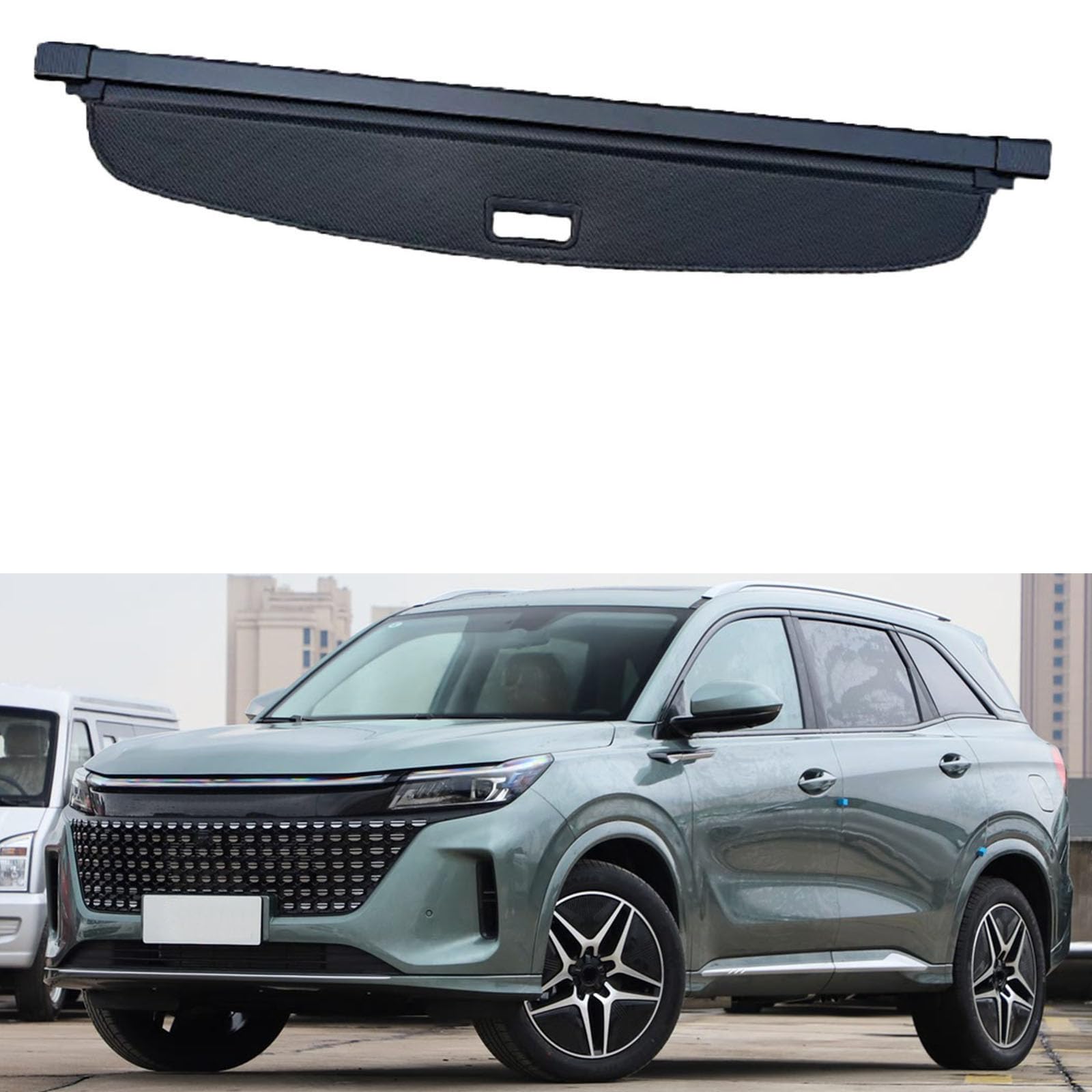 ORBHES Car privacy screen,Compatible pour Landian E5 Double Curtain 5 Seats 2023+,Auto Parts