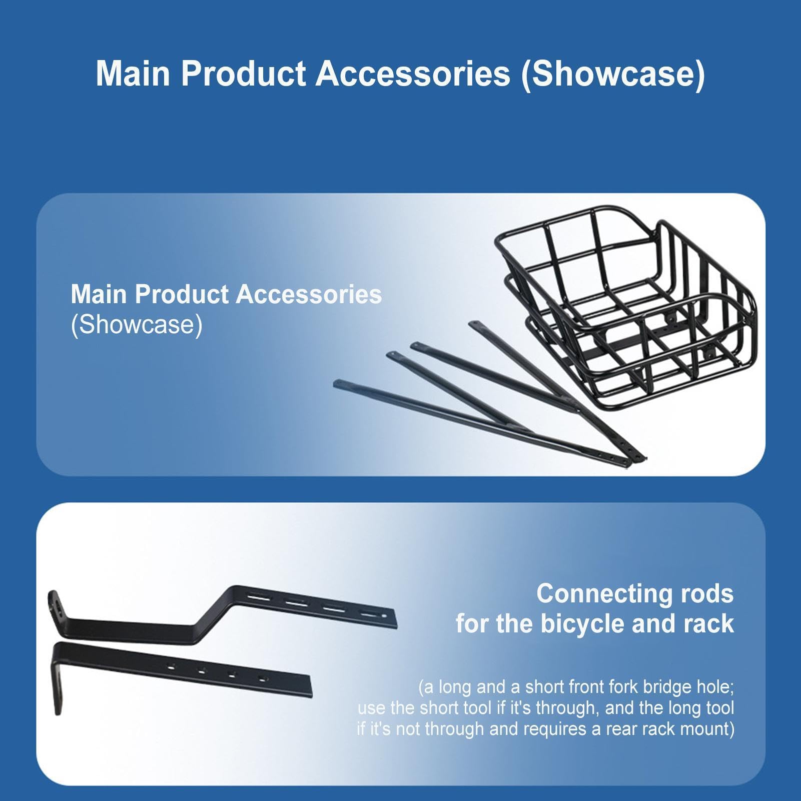 Panier pour Vélo Support en Maille Réglable en D'Aluminium À Grande