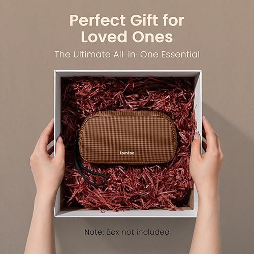 Vista 131 de tomtoc Estuche organizador de accesorios de viaje para electrónicos y cables, para teléfono, Airpods, unidad USB y artículos diarios y esenciales