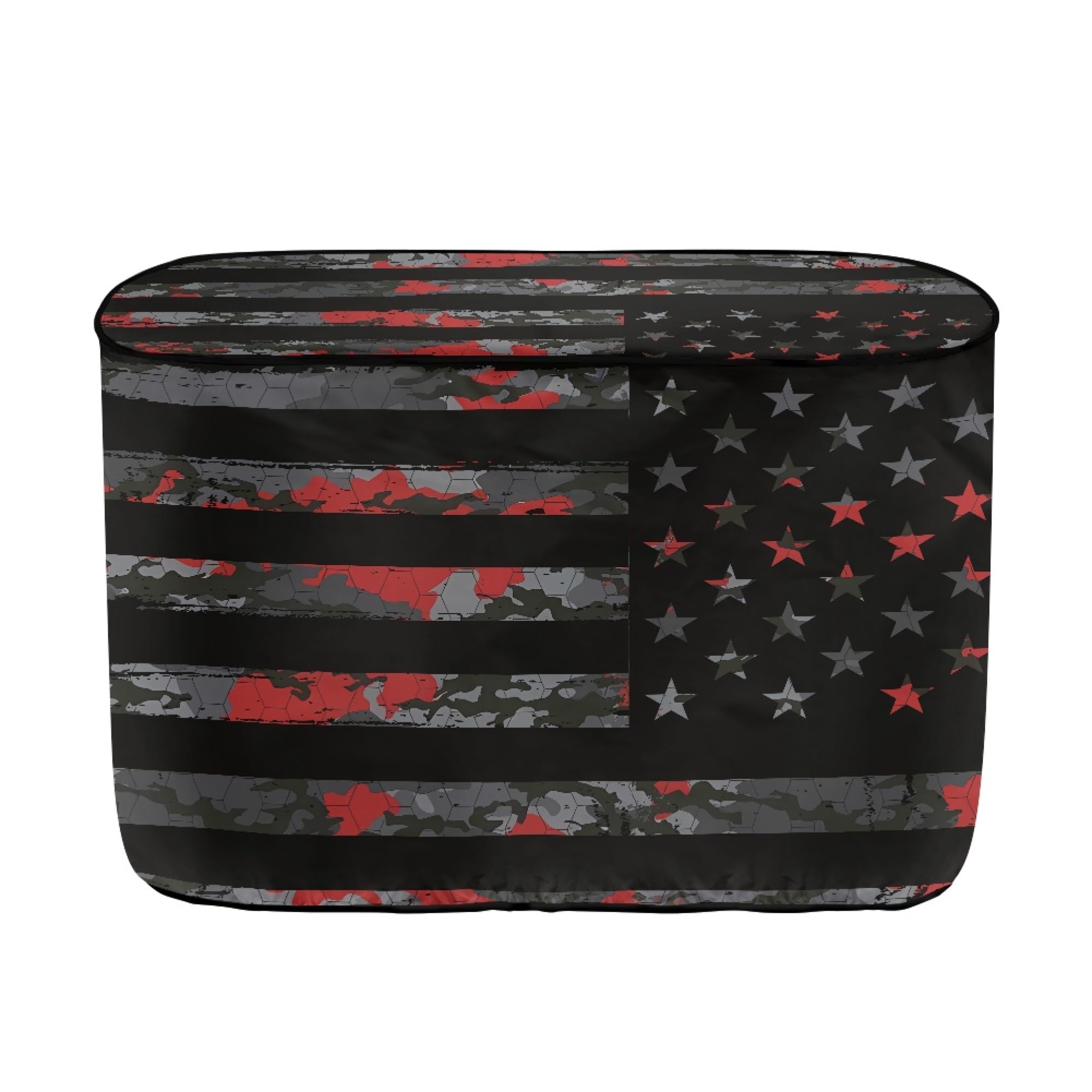 Knextrepoy American Flag Propane Tank Cover,Patriotic Camper Gas Cylinder Cover,Fits 40LB Dual Propane Tanks for RV/Trailer/Camper Accessories Decorative