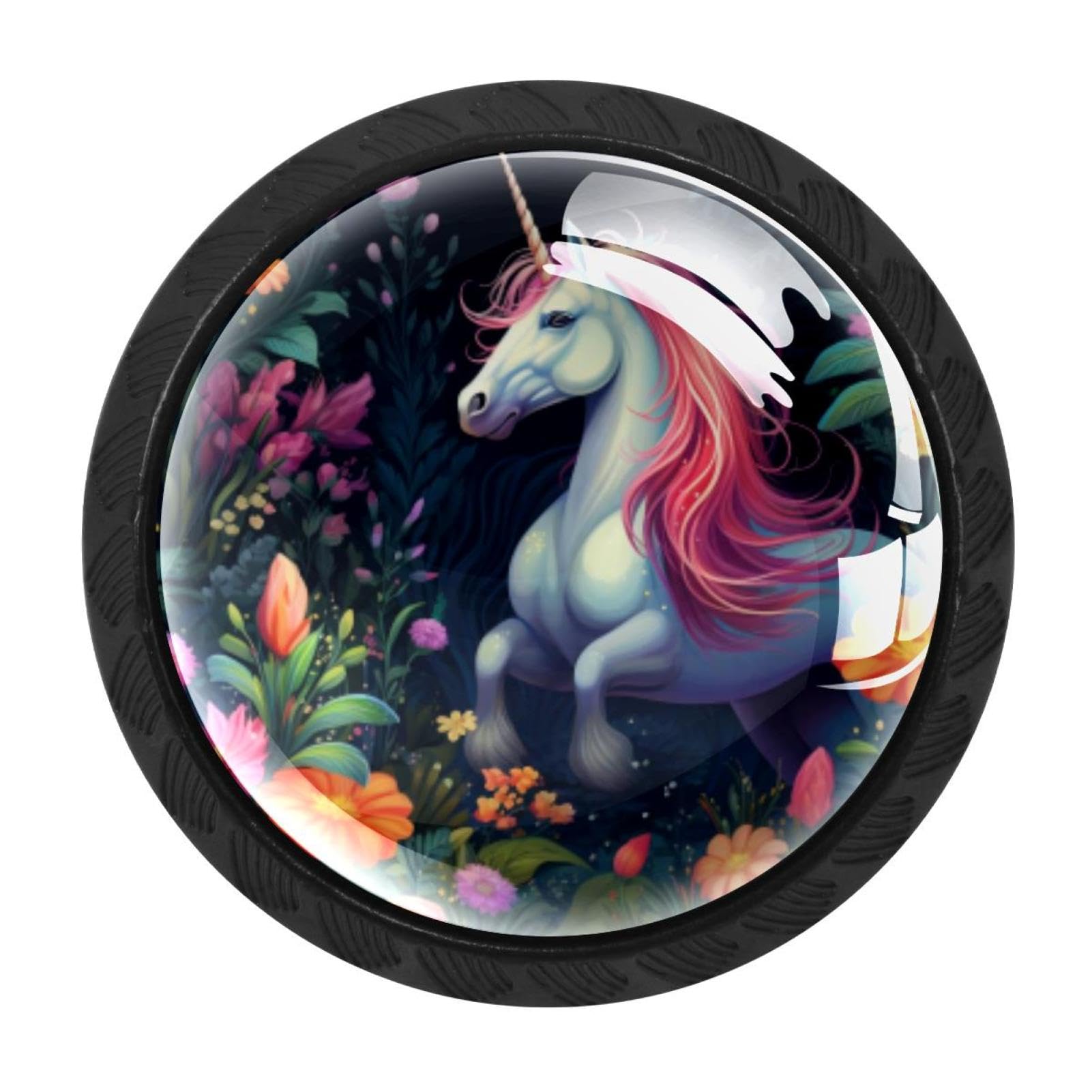 Chenzzzz Multicolored 15 4 Pack Unicorn Kitchen Cabinet Knobs Drawer Knobs Dresser Knobs Matte Black Zinc Knobs Drawer Pulls Door Knobs Dresser Drawer Handles Knobs For Dresser Drawers