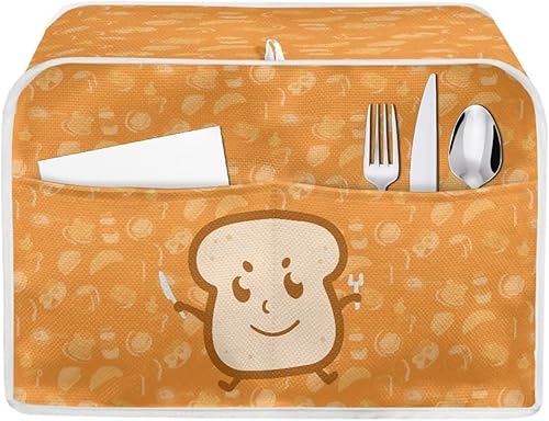Rnyleeg Fundas divertidas para tostadora de cocina para el hogar, a prueba de polvo, protección contra huellas dactilares, fundas para horno de pan