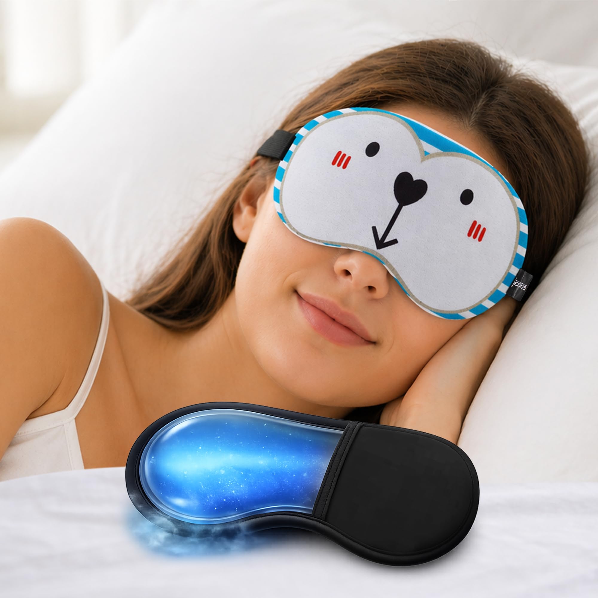 jenna Jenna™ Arrow Ice Gel SleepingEye Mask for Insomnia, Meditation, Puffy Eyes and Dark Circles-picture-27