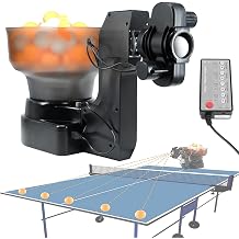 Table Tennis Ball Machine, Ping Pong Robot Automatic Serving Machine, Ping Pong Training Robot with 36 Different Spin Balls