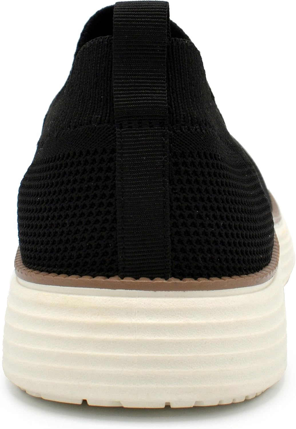 AKADEMIKS Mens Olney Knit Slip on, Comfortable Lightweight Casual Shoes for Easy Wear Black, Size 9 - Image 5