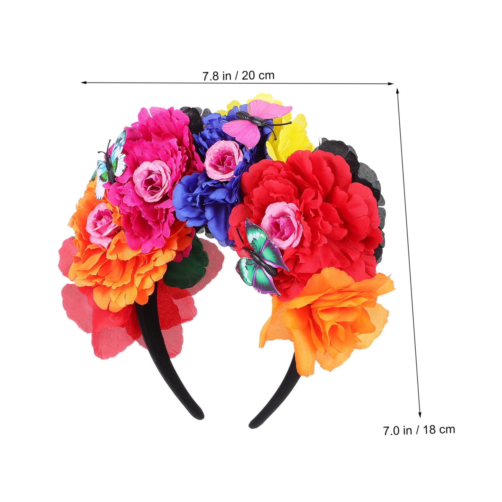 Cerchietto Floreale Donna in Plastica, Multifunzionale e Facile da Indossare, Corona di Fiori Delicata ed Elegante per Feste e Servizi Fotografici