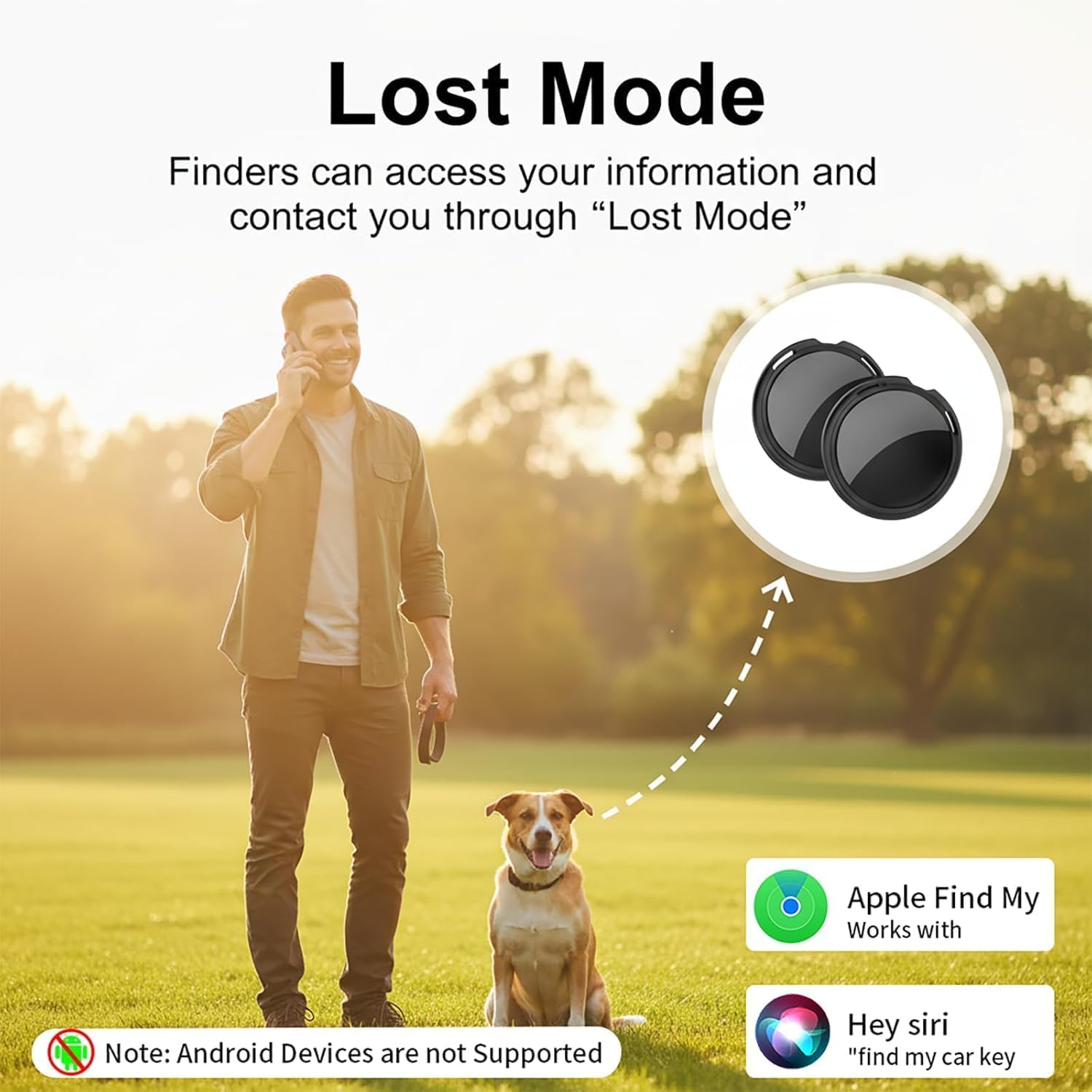 2 Pack GPS Tracker for Vehicles Pair with Apple Find My(iOS Only) Real Time Global Tracking Devices for Cars Hidden Magnetic Case No Subscribtion Mini Car Locator No Monthly Fee for Kids Pets Dogs - image 2