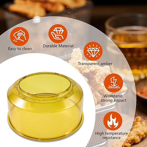 Miniatura 5 de Reemplazo mejorado de cúpula eléctrica para NuWave Oven Pro Plus y para horno Elite, cubierta de plástico ámbar transparente resistente a impactos y