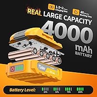 Vista 3 de Mini motosierra inalámbrica, motosierra eléctrica portátil de 6 pulgadas con 2 baterías, 2 cadenas, motosierra de mano pequeña a batería