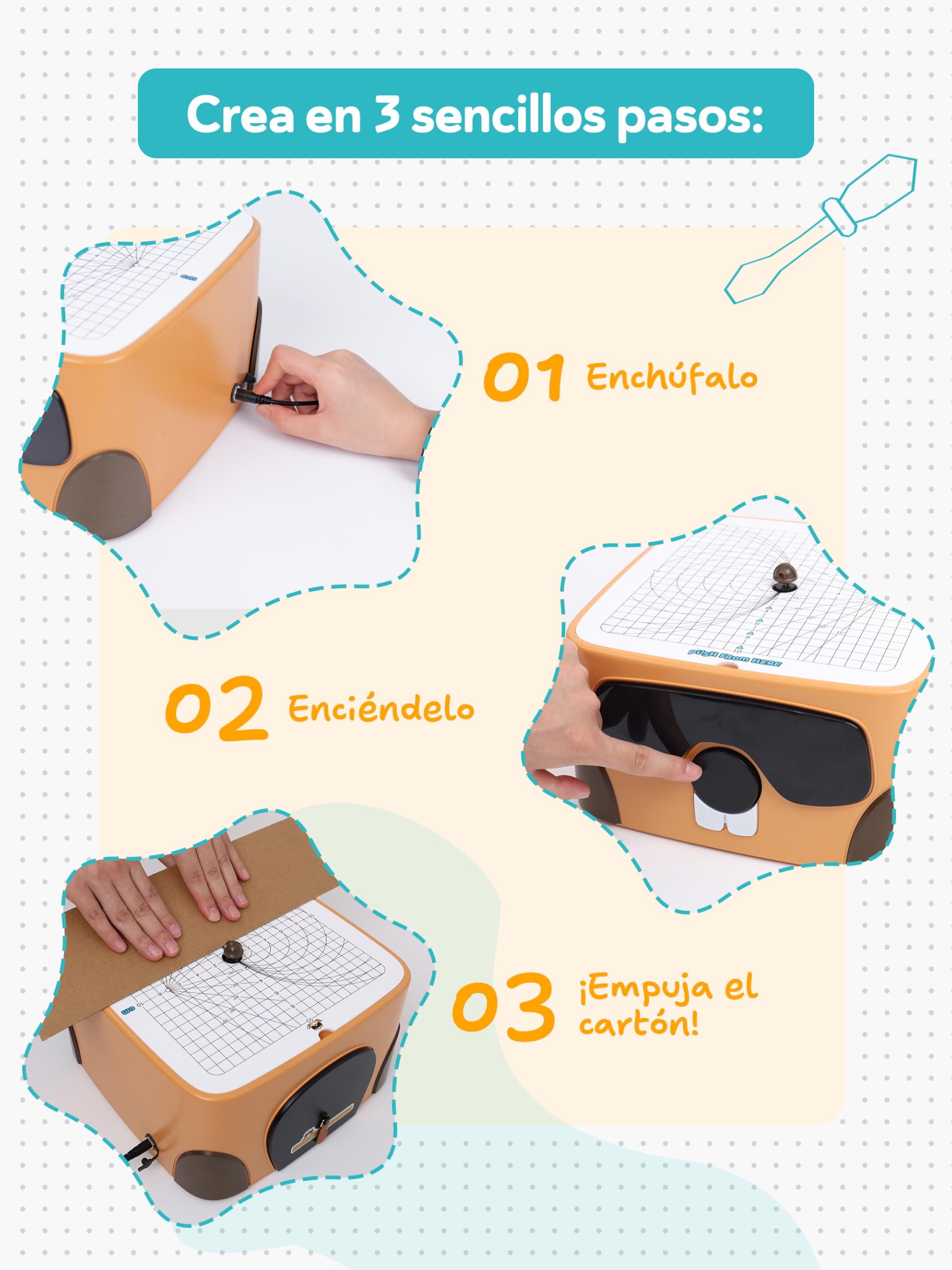 BEAVERBOT Cortador de cartón para niños, Juego de Herramientas de construcción de cartón de Bricolaje Seguro, Juguetes educativos para niños y niñas a Partir de 3 años, proyectos de