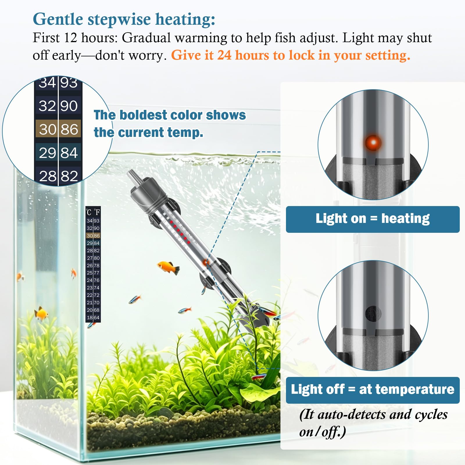 HITOP Aquarium Heater - Adjustable Temperature Control -4 HITOP Aquarium Heater - Adjustable Temperature Control -4
