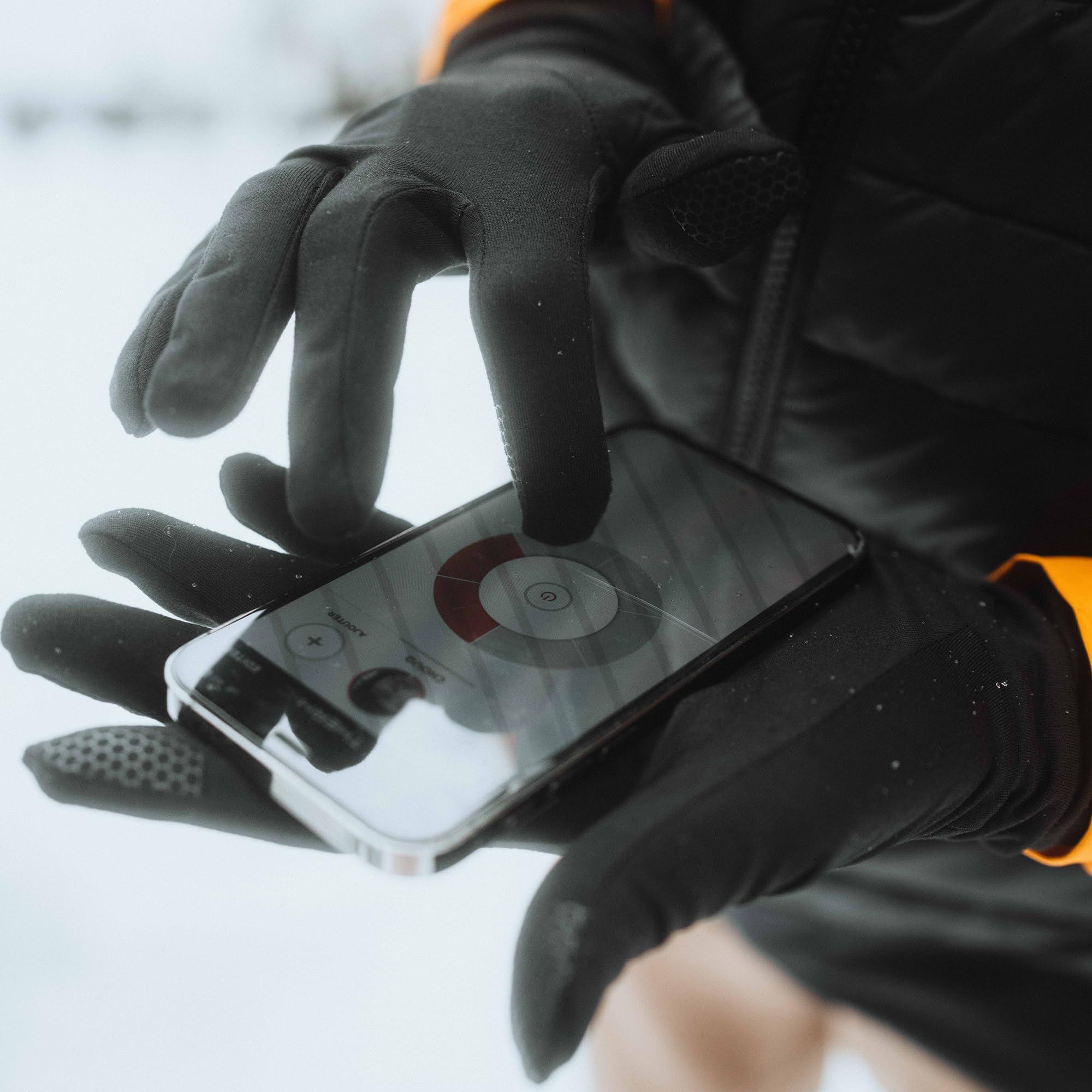 Thermic Gants Fins Tactiles, Active Light Tech, Léger et Respirant, Gants pour Le Ski, Randonnée, Vélo, Course à Pied
