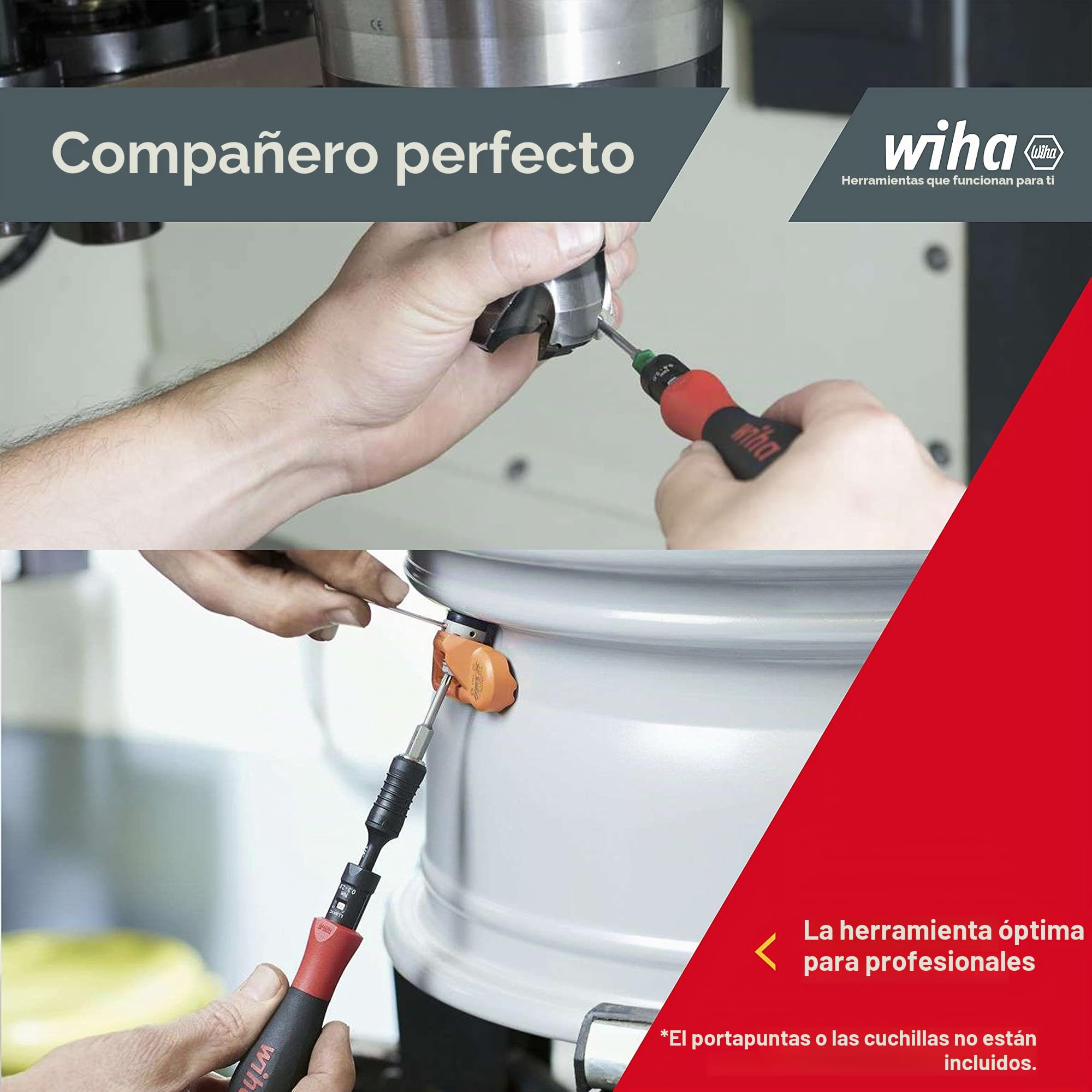 Wiha Destornillador dinamométrico TorqueVario®-S con limitación del par de apriete de ajuste variable 0.4-1 (26461)