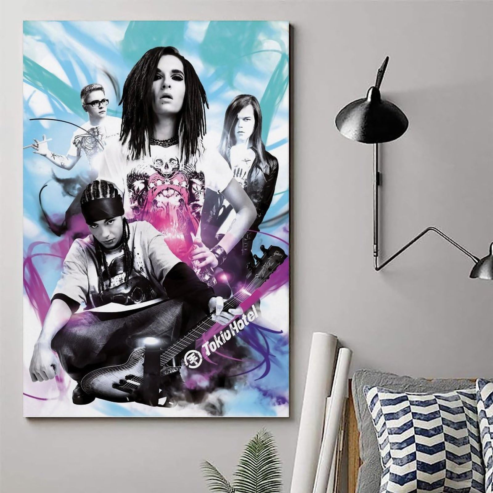 Tokio Hotel Rock Band Vintage Canvas Art Painting Decor Wall