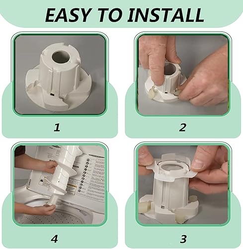 Miniatura 7 de 80040 Kit de repuesto para perros agitadores de lavadoras, compatible con lavadoras Whirlpool y Kenmore - Reemplaza 285612, 285770,3366877,