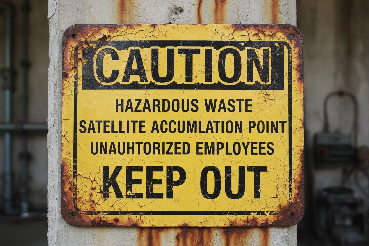 Wall Decor Osha Caution : Hazardous Waste Storage Keep Out - Hazmat Chemical Safety Sign Metal Sign 8 X 12 Inches Clear Signage For S, Fences Vintage Signs Aluminum Plates Printed