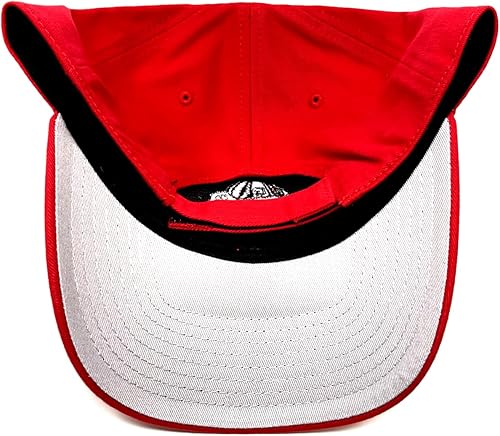 Miniatura 4 de MVP UGA Georgia Bulldogs Mascot Logo Solid Red Curvo Gorra Ajustable, Rojo -