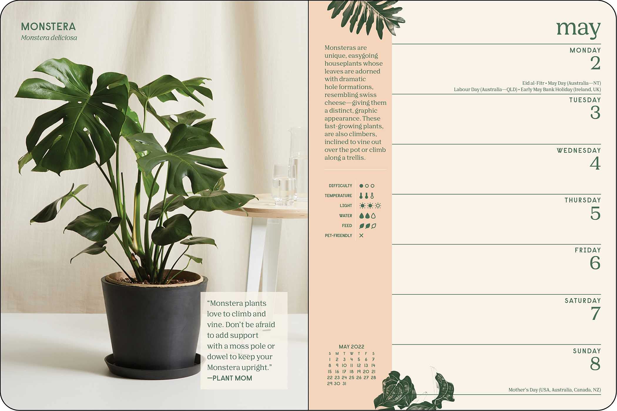 Bloomscape Plant Lovers 2022 Weekly Planner Calendar
