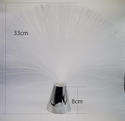 Miniatura 6 de EA 2 unidades 13 pulgadas LED colorido cambiante fibra óptica fuente noche luz calmante lámpara Navidad