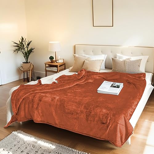 Miniatura 49 de Manta térmica eléctrica de 72 x 84 pulgadas, tamaño matrimonial, tela de franela y sherpa de doble cara, 6 ajustes de calor y 1-10 horas de apagado