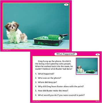 Super Duper Publications | Webber Inferencing Big Photo Flash Cards | Predicting, Reasoning and Critical Thinking Skills Fun Deck | Educational Learning Materials for Children
