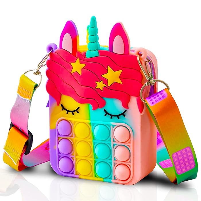 Buy BANJOY Pop it Purse for Girls Crossbody, Unicorn Pop it Purse