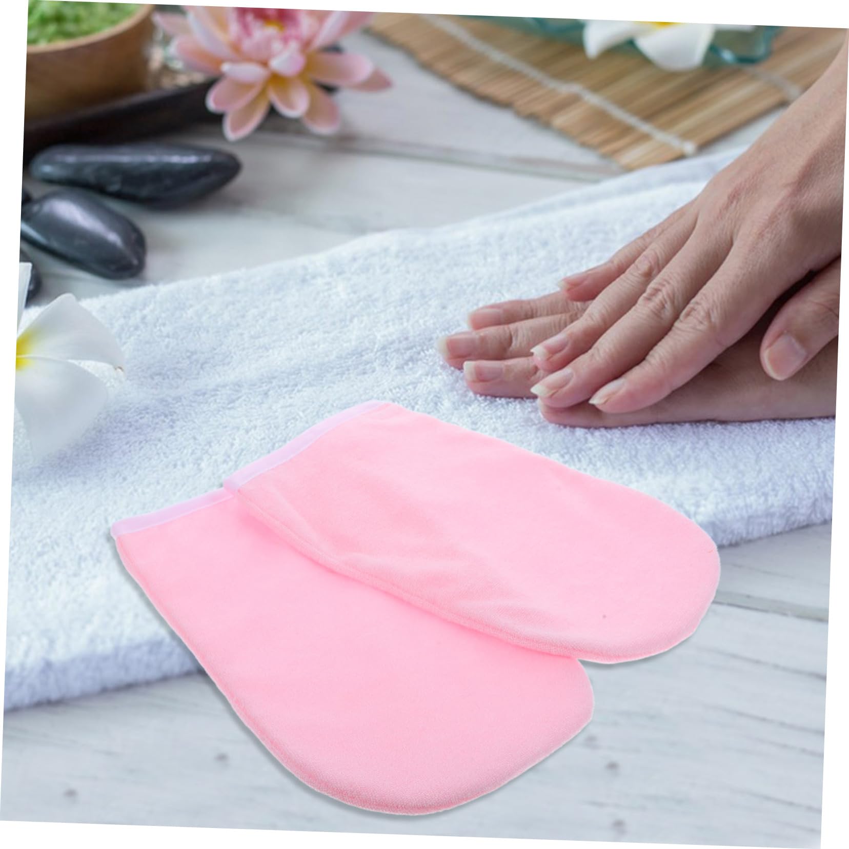 Healeved 1 Pair Women's Paraffin Mitts for Moisturizing Hands Salon Caring Gloves Hand Skin Care Gloves Lotion Gloves Paraffin Wax Treatment Gloves
