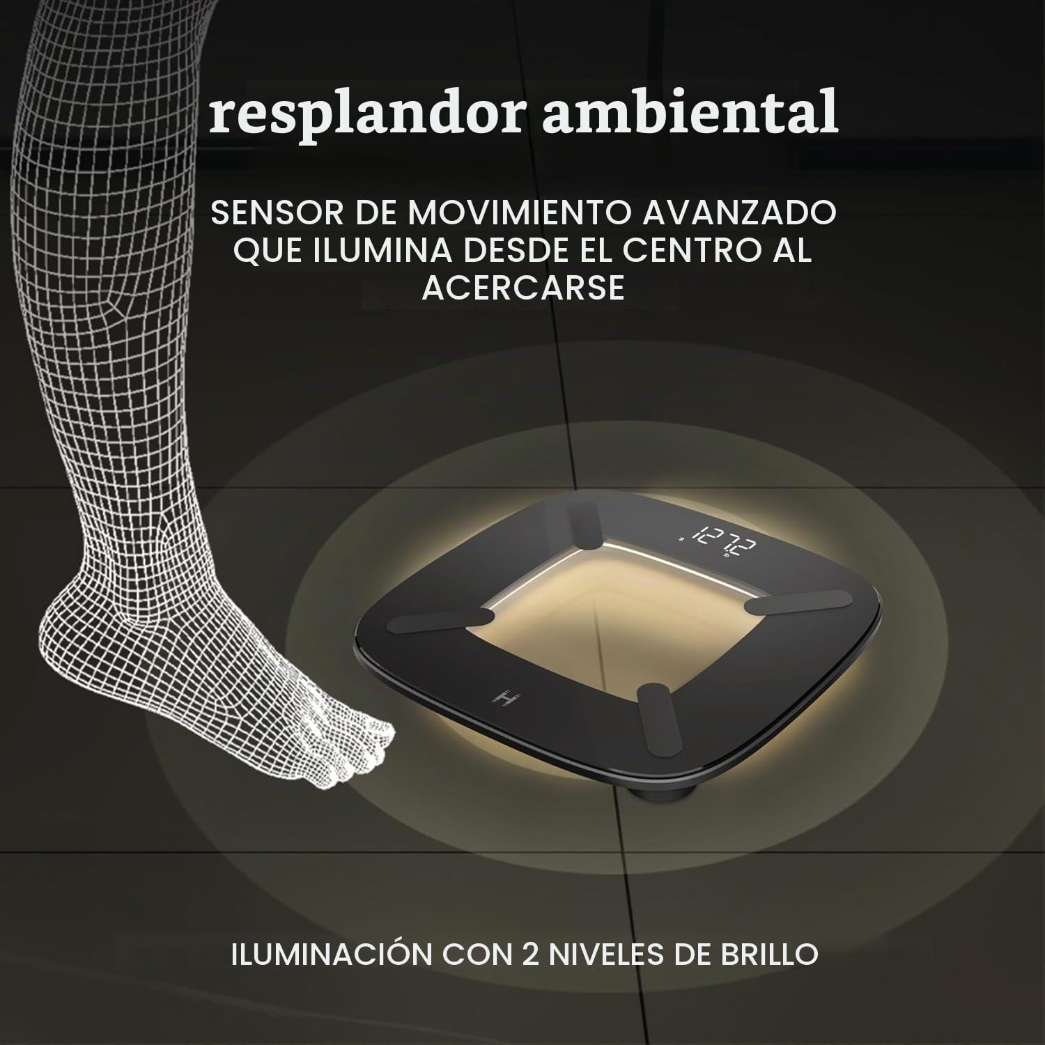 Homedics glo Body Analyser Báscula de Baño con Luz
