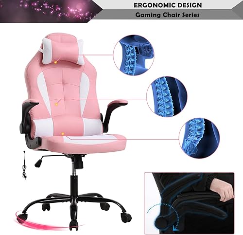 Miniatura 7 de Silla de juegos de masaje para adultos, silla de PC, silla de videojuegos, silla de juegos barata, silla de escritorio ergonómica con reposacabezas