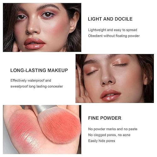 SIX-Color Blush Palette Set Matte Contour & Blush Makeup Palette Layered Shimmer Blush Palette Easy-to-Blend Beauty Blush