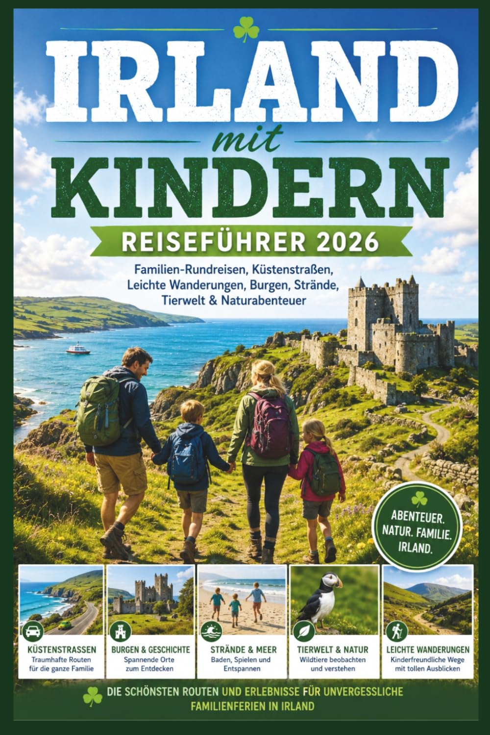 Irland mit Kindern Reiseführer 2026: Familien-Rundreisen, Küstenstraßen, Leichte Wanderungen, Burgen, Strände, Tierwelt & Naturabenteuer