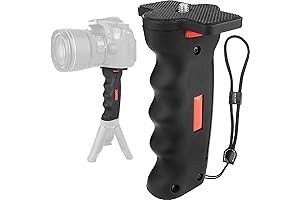 Chromlives Camera Handle Grip,1/4" DSLR Stabilizer Grip, for DSLR Cameras, Camcorders & Smartphones