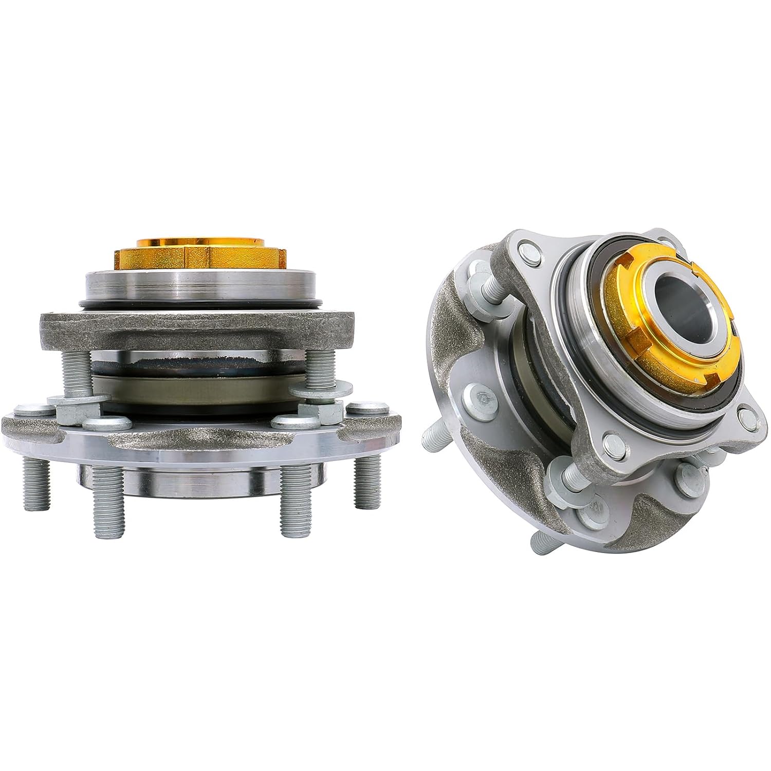 HICKS 515040 (2WD Only) Front Wheel Bearing Hub Assembly fit for 05-19 Toyota Tacoma, 07-09 Toyota FJ Cruiser,03-19 Toyota 4Runner, 05-17 Toyota Hilux, Set of 2