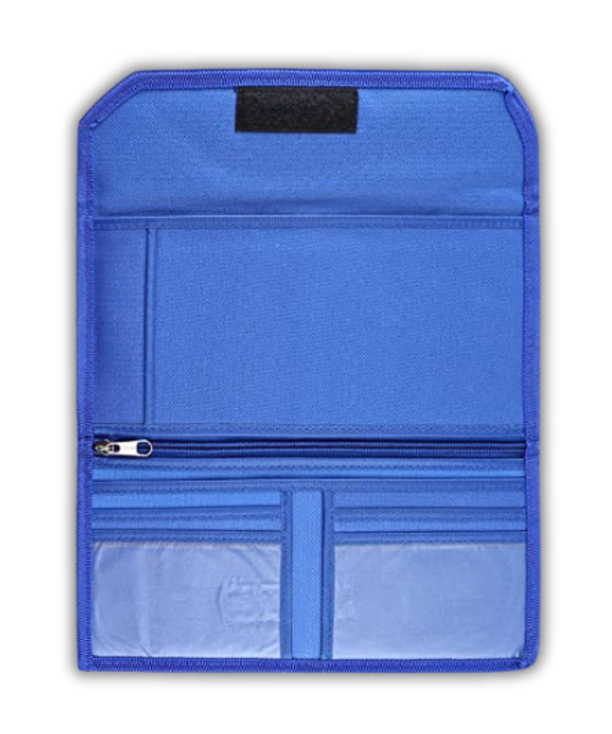Multi-Purpose Document Organiser Wallet, Card Holder, Cheque Book Cover, Vehicle or Car Paper and More with Mat Finish, Pack of 1 (Blue)-image-28