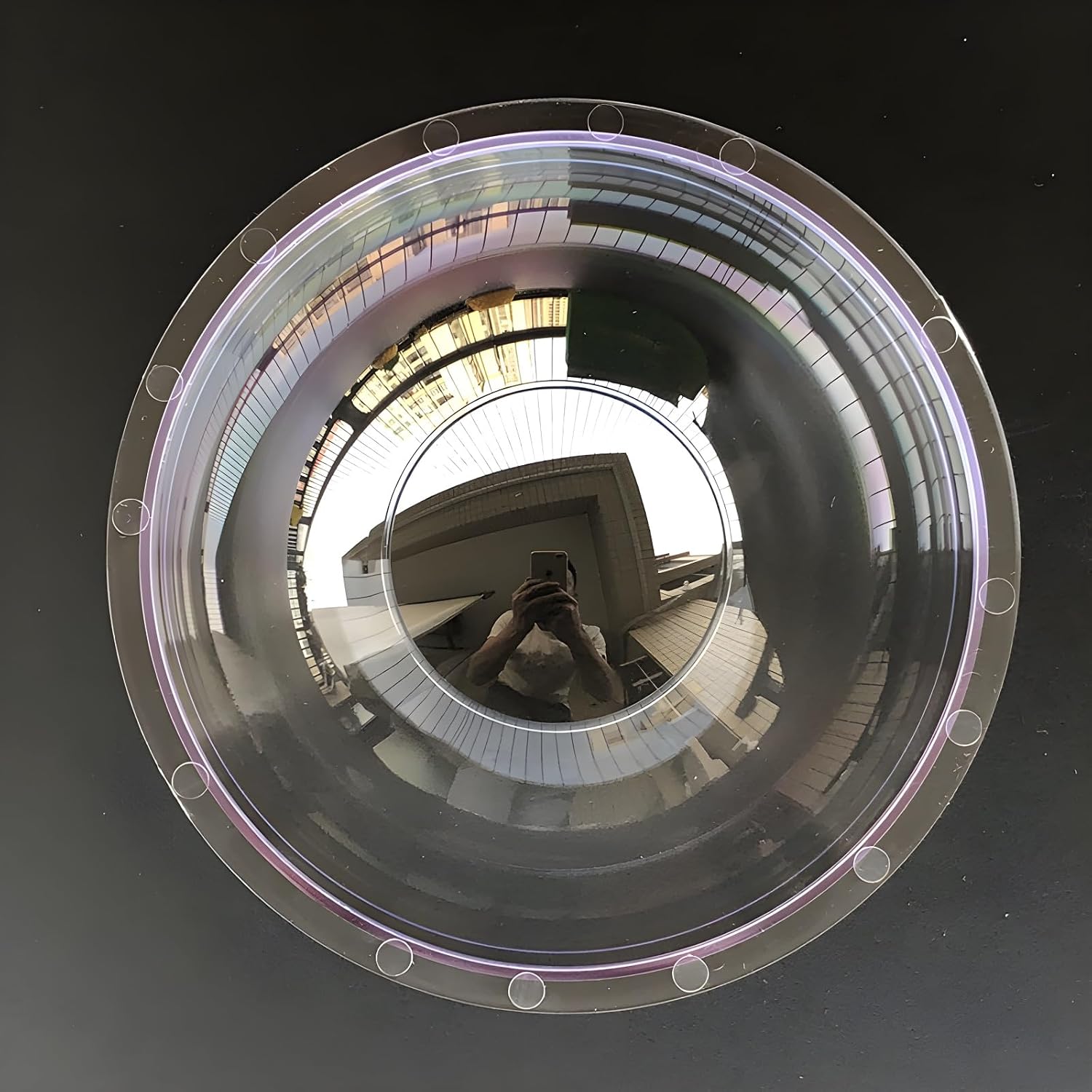4.7 Inch Clear Camera Dome Cover, Polycarbonate Transparent Glass Security Camera Protective Cover, Outdoor Weatherproof Camera Lens Cap, CCTV Camera Housing, Dome Outer Diameter 120mm
