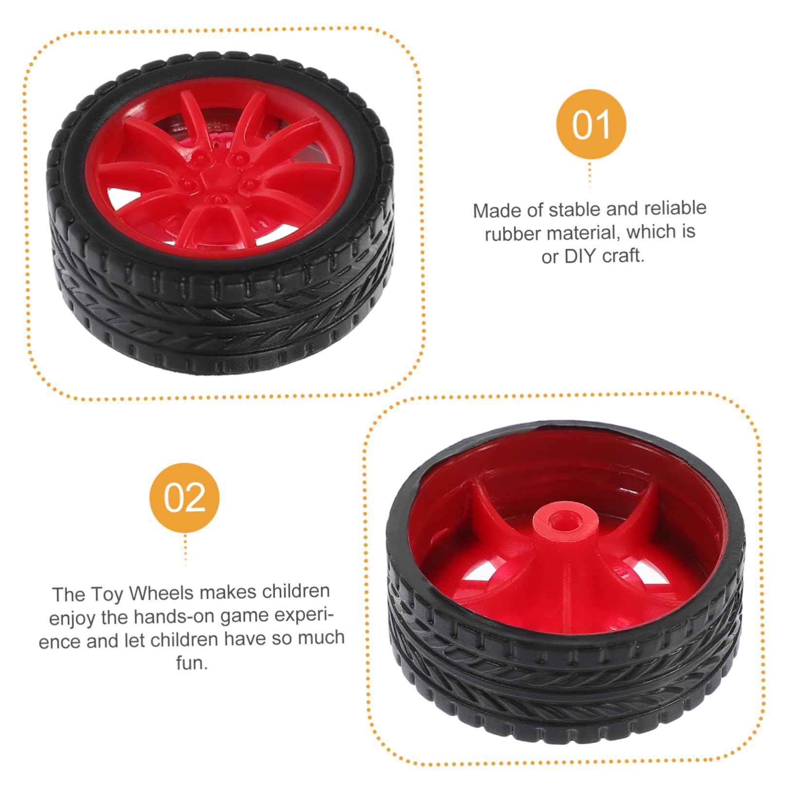 Amazon | NUOBESTY タイヤ ホイール おもちゃの車用 20個セット 30mm