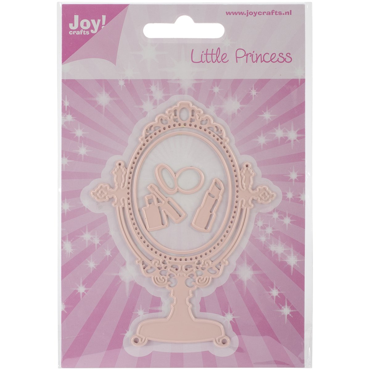 Crafts Joy! Cut and Emboss Die-Vanity Mirror with Makeup, 25 to 4-Inch
