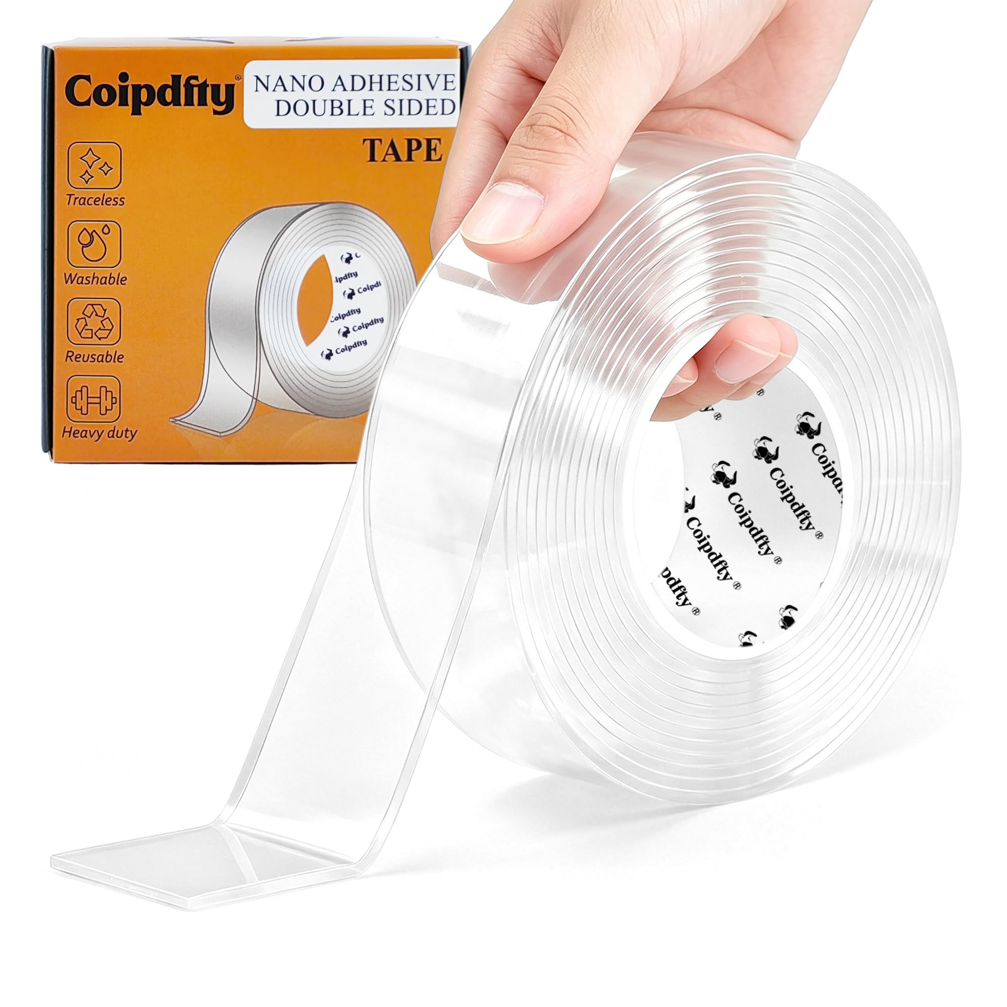Heavy Duty Double Sided Tape - No Damage, Reusable! -1