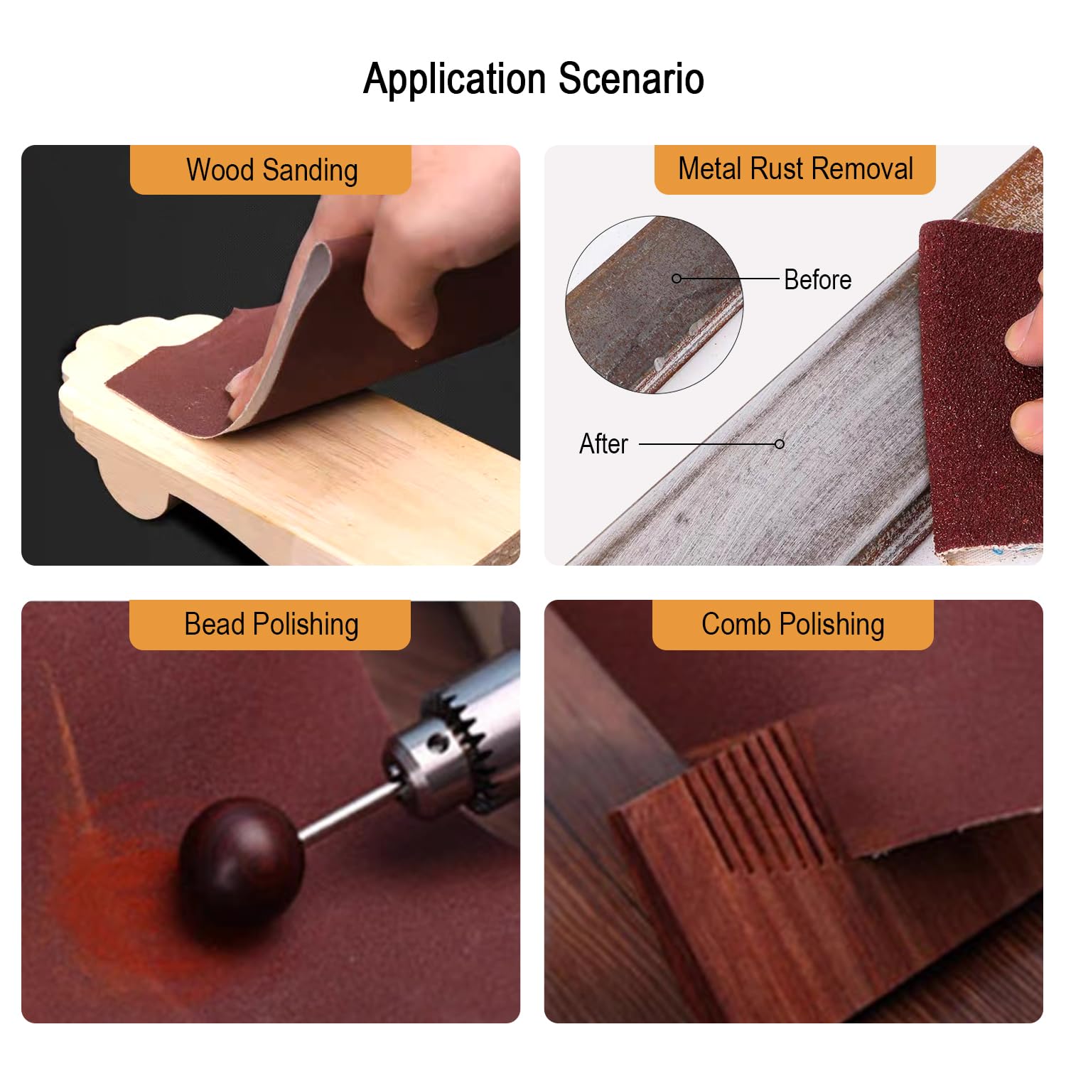 SCOTTCHEN Sanding Rolls - 5 Grit Variety Pack -7