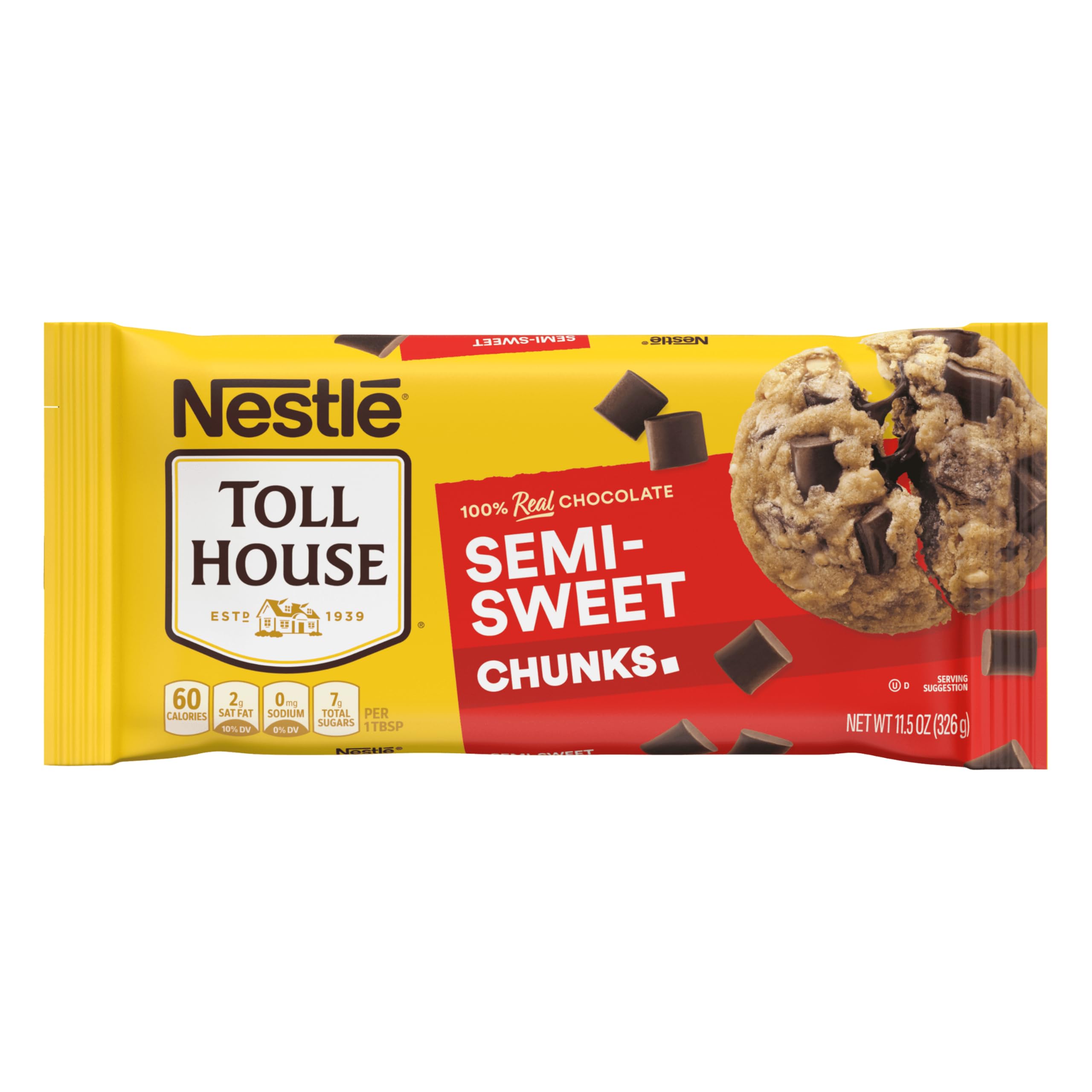 Nestle Toll House, Chunks, Real Semi-Sweet Chocolate, 11.5 oz (326 g)