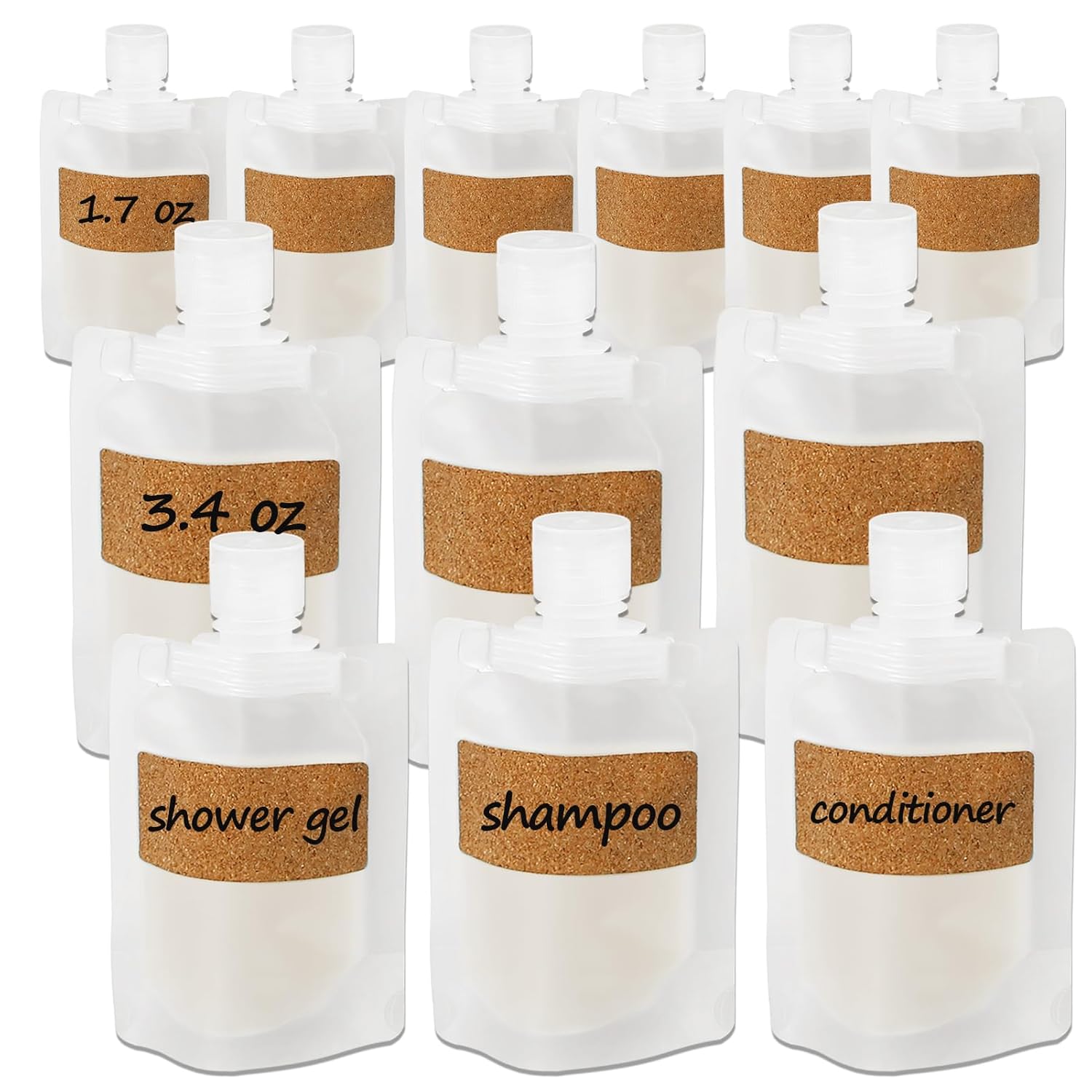 TailaiMei 12 Pieces Travel Pouches for Toiletries, TSA